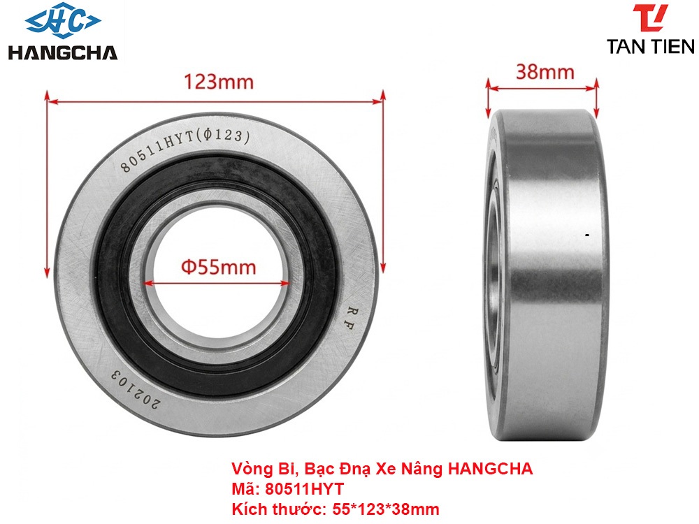 Vòng Bi Xe Nâng HANGCHA 80511HYT